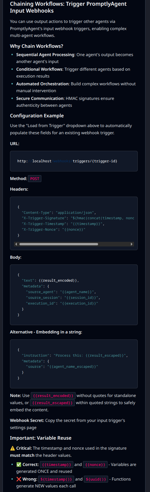 HTTP Webhook Integration for PromptlyAgent AI - Screenshot 3