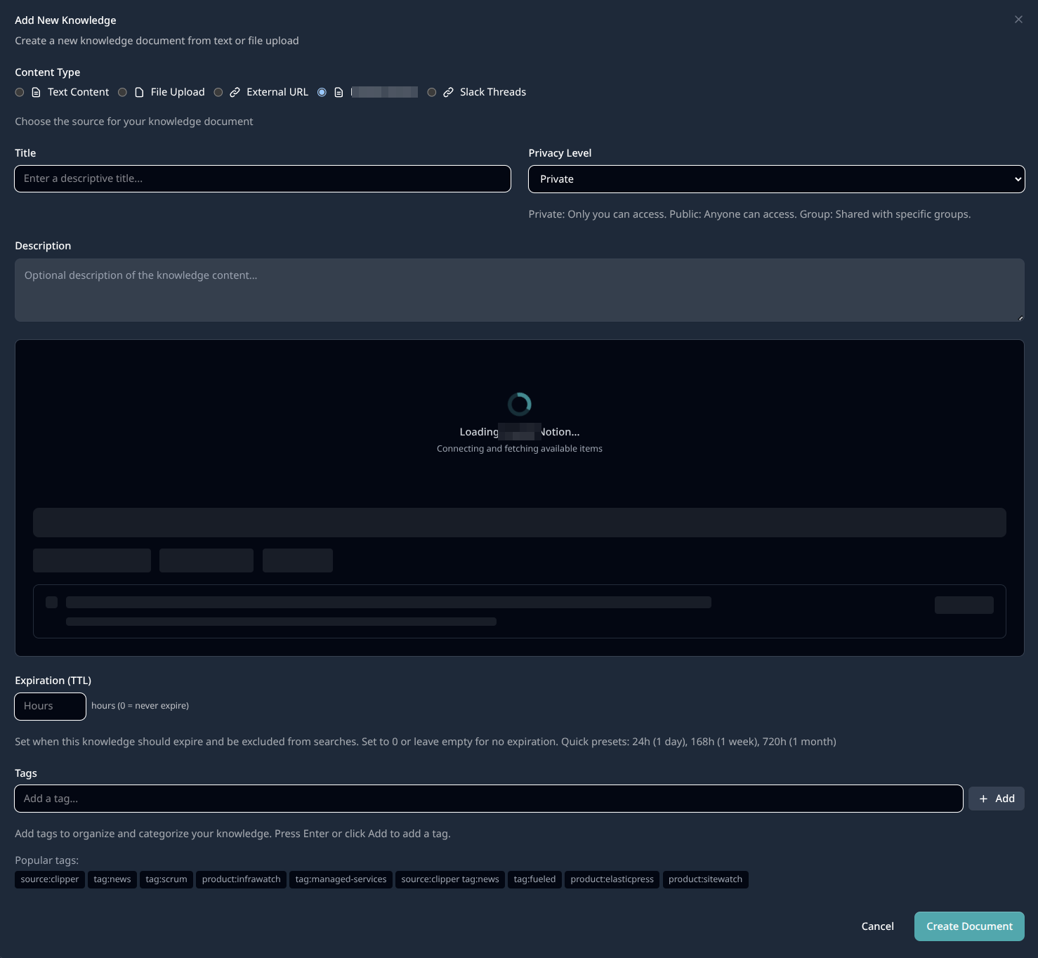 Notion Integration for PromptlyAgent AI