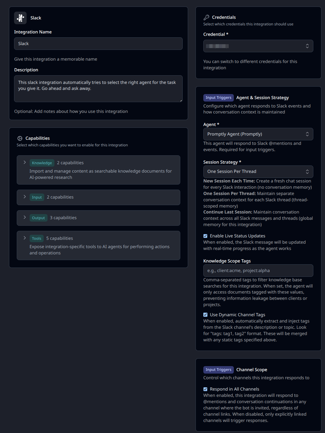 Slack Integration for PromptlyAgent - Screenshot 1